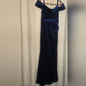 B Darlin Navy Blue Velvet Dress